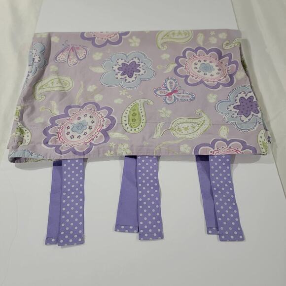 Pottery Barn Kids Purple Butterfly Samantha Full Queen Duvet Cover + 1 Sham - Picture 7 of 10